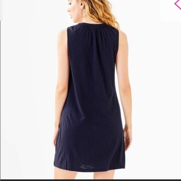 Lilly Pulitzer Essie Dress Navy Small - Picture 2 of 5
